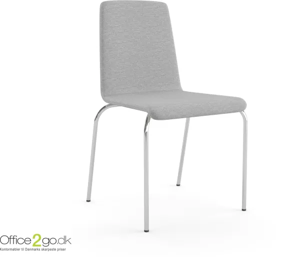 Moon stol - krom ben - polstret